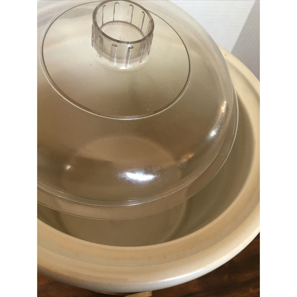 Vintage Rival Crockpot Floral Design Fall Football Season Foods